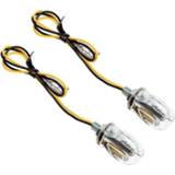 👉 Motorfiet zilver klein active 1 paar motorfiets LED-knipperlamp Universeel gemodificeerd draailicht, kleur: Shell