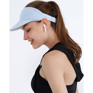 👉 Hoofdband blauw active mannen vrouwen 2 stuks sport lege hoge hoed zomer buiten zonnebrandcrème ademend rijden en hardlopen pet voor heren dames maat: gratis szie (lichtblauw)