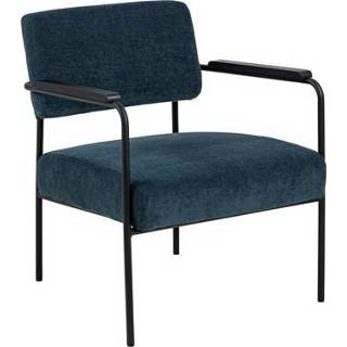 Fauteuil blauw metaal retro By fonQ Laze - Donkerblauw