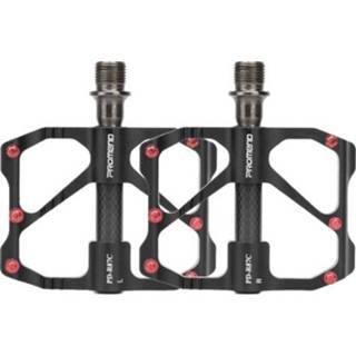 👉 Fiets zwart koolstofvezel active PD-R87C 1 Paar PROMEND Racefiets Mountainbike 3 Palin Lagerpedaal (Zwart)