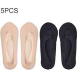 👉 Onzichtbare sokken antislip active vrouwen 5 PCS 3D Arch Spons Ondersteuning Massage Boot Sokken, Maat: 23 cm, Kleur Willekeurige Levering