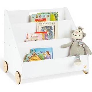 👉 Boekenkast natuurlijk kinderen Pinolino voor met wielen Lasse - 4035769048228