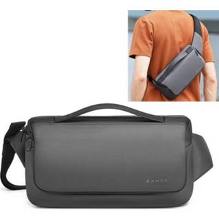 👉 Heuptas grijs active BANGE Sport Vrije tijd Borsttas Zakelijke Trendy mode Messenger Bag Schoudertas (grijs)