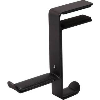 👉 Oortelefoon zwart metalen active JD039 Clip Houder Desktop Headset Haak (Zwart)