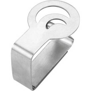 👉 Tafelkleed RVS active 6 STKS Clip Grafische Hoog-elastische Bewegende Bevestigingsclip (Maan)