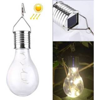 👉 Zonnepaneel wit active IP55 LED zonne-energie koperdraad lamp, 5 LED's Milieuvriendelijke hangen Lamp met (warm wit)