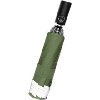 👉 Paraplu groen vinyl active Automatisch opvouwbare drievoudige (omgekeerd donker geurig groen)