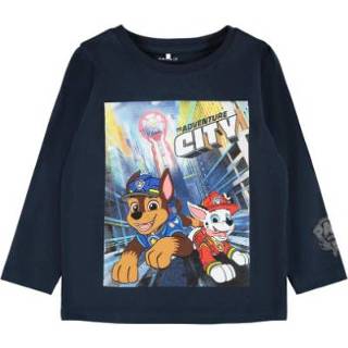 👉 Shirt katoen mix blauw jongens Name it Lange Mouw Nmmpawpatrol Jaro Donker Sapphire 5715102259717