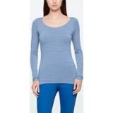 👉 Elastaan blauw vrouwen s Top - strepen 5397189273734