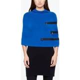 👉 Poncho polyester comfort One Size blauw vrouwen - ritsdetails 5397189266392