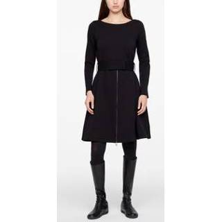 👉 Jurk elastaan l zwart vrouwen met lange mouwen - jersey 5397189281944