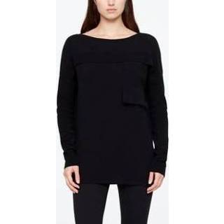 👉 Trui polyester comfort zwart One Size vrouwen met lange mouwen - streep 5397189265654