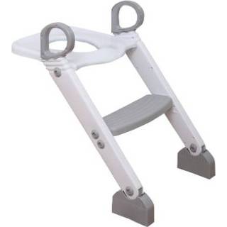 👉 Toilet trainer grijs baby's wit Dream baby ® Toilettrainer met ladder in grijs/wit 9312742460167