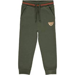 👉 Trainings broek katoen mix groen babymode jongens Steiff trainingsbroek dusty olive 4059991465158