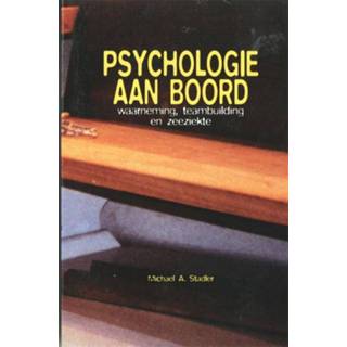 👉 Psychologie aan boord - Michael Stadler (ISBN: 9789064105371) 9789064105371