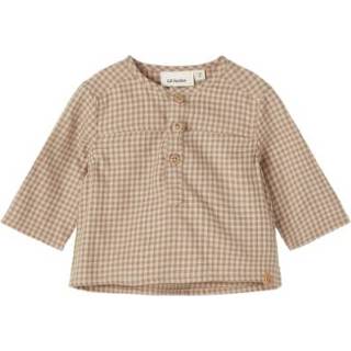👉 Shirt jongens bruin Lil'Atelier Lange Mouw Nbmricardo Otter 5715207303384