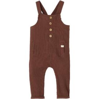 👉 Jumpsuit katoen mix bruin meisjes pasgeborene Lil'Atelier Nbfraja Kastanje 5715207575224