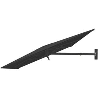👉 Muurparasol zwart Paraflex 230x230cm Neo arm Sunbrella (UX Full black)