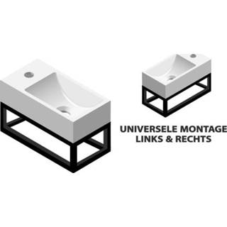 👉 Best-Design R-Line fontein L&R inclusief zwart frame met kraangat 4008500