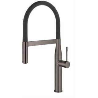 👉 Grohe Essence New 1 gats keukenkraan met professionele handdouche auto met omschakeling douchestraal naar mousseur hard graphite 30294A00