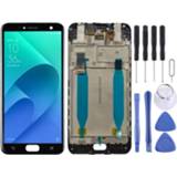 Digitizer zwart active Lcd-scherm en volledige montage met frame voor Asus Zenfone 4 Selfie ZD553KL X00LD (zwart)