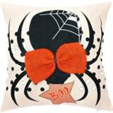 👉 Kussenslop active 2 STKS SYSDWS21 45x45cm Halloween-decoraties Afdrukken kussensloop zonder binnenkern, stijl: Spider