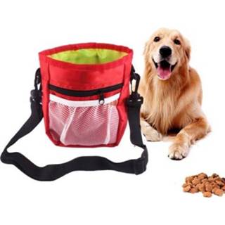 👉 Heuptas rood active Trainingstas voor huisdieren Snacktas Outdoor Draagbare twee-in-een opvouwbare multifunctionele tas (rood)