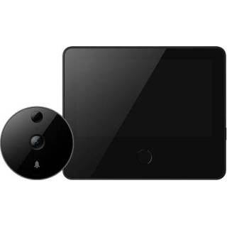 👉 Draadloze camera zwart active Originele Xiaomi Mijia Huishoudelijke Intelligent Cat-eye met 5.0 inch IPS LCD-scherm, ondersteuning AI Humanoïde detectie&HD nachtzicht&apparaatkoppeling (zwart)