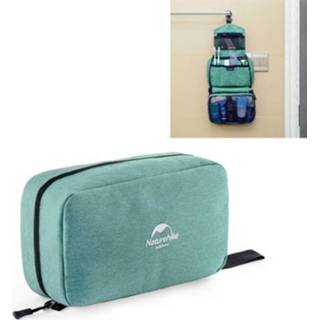 👉 Toilettas groen s active mannen vrouwen Naturehike Reis voor droog en nat scheiden Grote draagbare waterdichte make-uptas Opbergtas Reisartikelen, maat: (Fiji-groen)