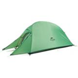 👉 Outdoor tent donkergroen active Naturehike Camping Rainproof Single Tent, Style: Individual (210T Plaid Bud Green)