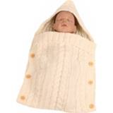 Slaapzak wit active baby's kinderen Zzsd0002 Herfst/Winter Baby Gebreide Wollen Knop Fotografie Deken Kinderwagen (Crème Wit)