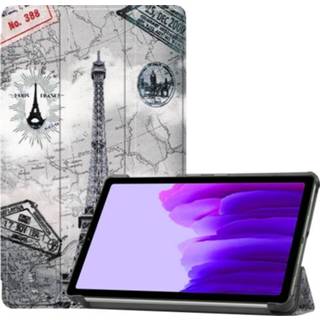 👉 Tri-Fold Series Samsung Galaxy Tab A7 Lite Folio Hoesje - Eiffeltoren 5712580056234