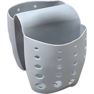 👉 Afvoer grijs active mannen 5 STKS TM15016 Zadel Mand Aanrecht Spons Opslag Sink (Grijs)