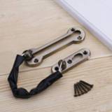 👉 Antidiefstal ketting groen groot active 2 STUKS Verdikte Anti-diefstal Roestvrijstalen Deurbouten Hotelkamer Deurketting Gesp Deurketting, Specificatie: (Groen Brons)