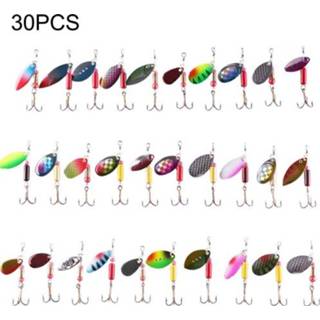 👉 Paillet metalen active HENGJIA SPB30 30 PCS pailletten set Valse aas Vers zeebaars visaas, lengte: 2,5 tot 4 cm, in zakken