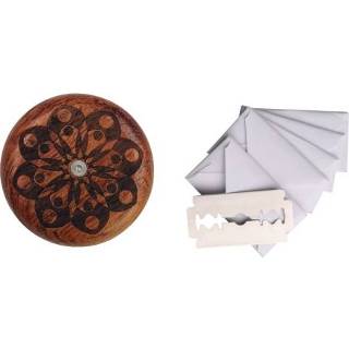 👉 Mes houten active Brood Baguette Rond Dubbelzijdig Trimmes Met 5 Messen, Specificatie: Patroon 6