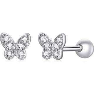 👉 Oorsteker zilver active vrouwen S925 Sterling Eenvoudige Vlinder Oorstekers Dames Oorbellen