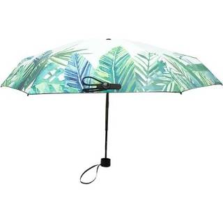 👉 Paraplu groen active Kleine frisse Lichtgewicht anti-ultraviolette parasol Regen- of parasol, Stijl: drievoudig (groen)