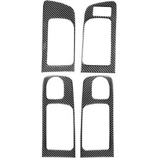 👉 Handvat koolstofvezel active 4 stks/set Auto Deur Innerlijke Decoratieve Sticker voor Toyota Tundra 2014-2018, Rechts Rijden!