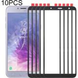 👉 Lens zwart active 10 PCS Front Screen Outer Glass voor Samsung Galaxy J4 + / J6 J610 (zwart)