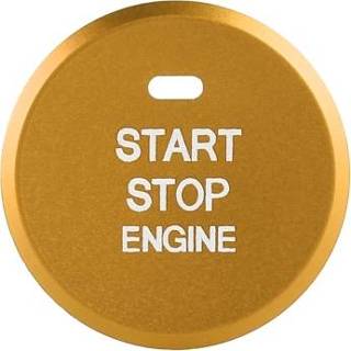 Motorstart goud active Auto Motor Start Sleutel Drukknop Binnenring Trim Sticker Decoratie voor Mazda Axela CX-30 2020 (Goud)