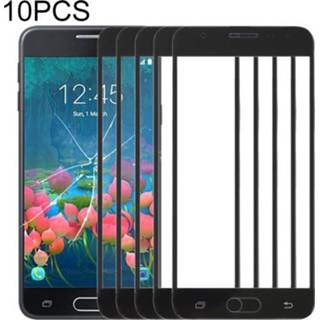 👉 Lens zwart active 10 STUKS Front Screen Outer Glass voor Samsung Galaxy J5 Prime, On5 (2016), G570F / DS, G570Y (Zwart)