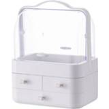 👉 Opbergdoos wit groot active 5999 Cosmetische Stofdichte huishoudelijke desktop-organizer met grote capaciteit Huidverzorgingsproductrek, kleur: