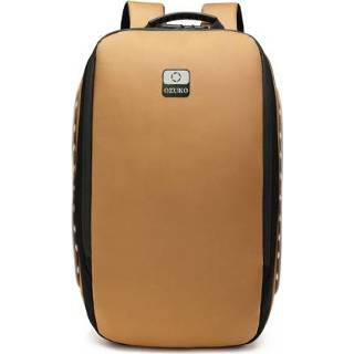 👉 Laptoptas bruin active mannen Ozuko 9282 zakelijke computertas waterdichte antidiefstal rugzak voor heren met externe USB-oplaadpoort (bruin)