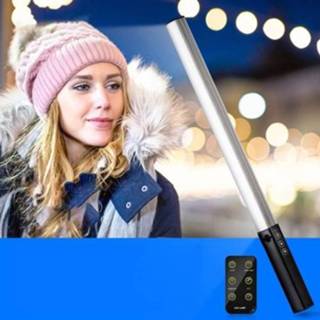 👉 Videolamp zwart active LUXCeO Q508S Dubbele kleurtemperatuur 1000LM Foto-LED-stick Handheld LED-vullicht Flitslichtlamp (zwart)