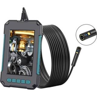 👉 Endoscoop active P40 8mm 1080P IP68 Waterdicht 4,3 inch Highlight Screen Dual Camera Digitale Endoscoop, Lengte: 10m Harde Kabel