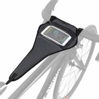 👉 Fiets zwart active WEST BIKING YP0719251 Mobiele Telefoon Tas Wegvoertuigen Anti-Zweet Net (Zwart)