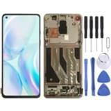 👉 Digitizer zilver active AMOLED Materiaal LCD-scherm en Volledige montage met frame voor OnePlus 8 IN2013 2017 2010 (zilver)