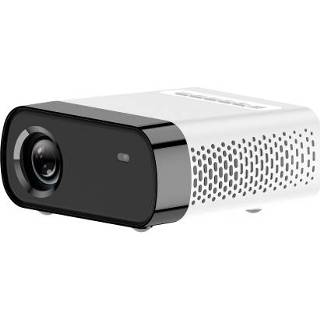 👉 Thuisbioscoop wit active GX100 800x480 1800 lumen draagbare LED HD digitale projector, basisversie (wit)