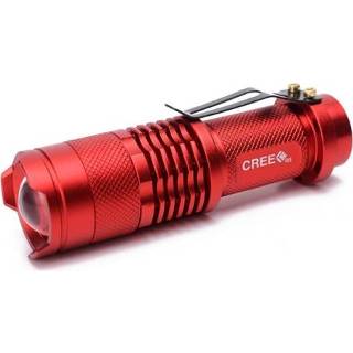 👉 Zaklamp rood active 2 STKS Mini Zoom LED Dual-Purpose intrekbare (rood)